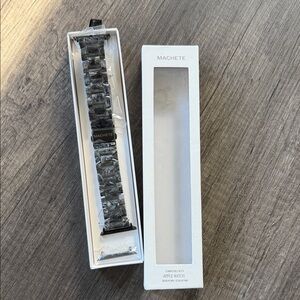 Machete Black Marble Link Apple Watch Band